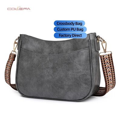 PU Leather Women's Work Commuting Shoulder Bag Casual Ladies' Crossbody Bag Large Capacity Vintage Sling Bags with Custom LOGO