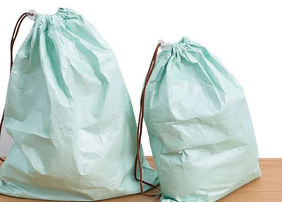 중국 Eco 친절한 재사용할 수 있는 접히는 쇼핑 백 Tyvek 종이 졸라매는 끈 부대 공장