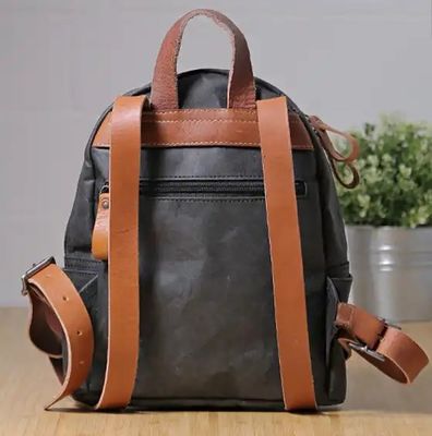 Recycled Washable Paper Backpack Eco Friendly Sustainable Waterproof Laptop Backpack