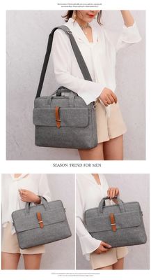 Female Computer Laptop Bag 13.3 - 15.6 Inch Washable Oxford Customized Logo