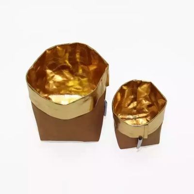 Custom Reusable Recycling Paper Bag Seedling Pots 0.55mm Washable Paper Bag For Plants