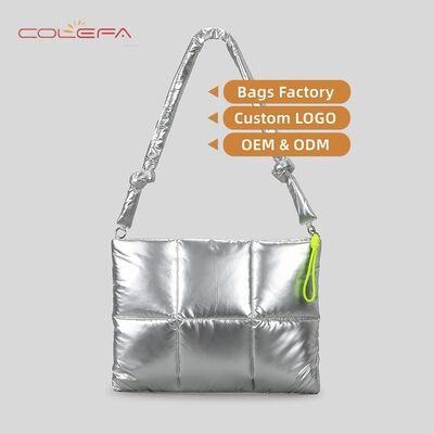 Nylon+Cotton-Filled Laptop Bags for Women 15.6-inch Laptop Case Niche Single-Shoulder Crossbody 11-inch iPad Tablet Inner Pouch