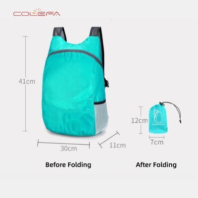 Outdoor Backpack for Sports Cycling Outings Marathon Runs Polyester Lightweight Foldable Pack Multifunctional Hiking Backpack
