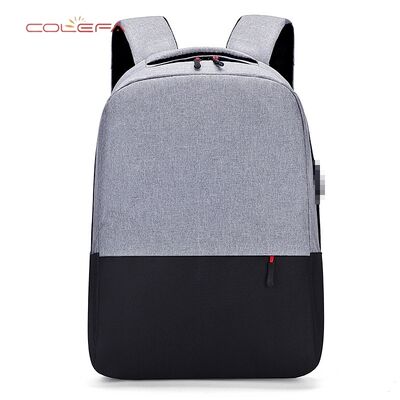 Oxford Cloth Contrast Color Backpack for Men Business Travel 15-inch Laptop Bag Stylish Outdoor Backpack Wholesale with LOGO