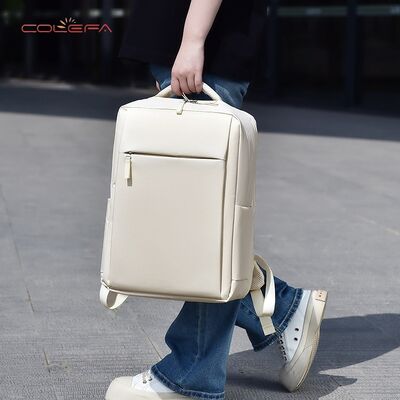 2026 Oxford Cloth Beige New Backpack Men's Premium Business Laptop Bag Casual Minimalist Large Capacity Notebook Backpacks