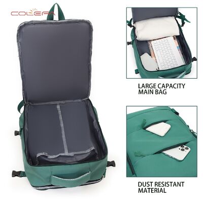 New Green Oxford Multi-Functional Backpack College Student Laptop Bag Travel Book Bag Waterproof Outdoor Short Trip Backpack