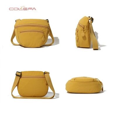 Minimalist Lightweight Shoulder Bag for Women New Fashionable Crossbody Mini Bag Nylon Fabric Versatile Casual Square Bag