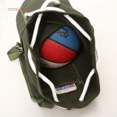 New Thickened Canvas Drawstring Backpack Large Capacity Bucket Bag for Sports Fitness and Cycling Direct from Manufacturer