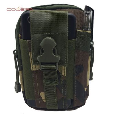 600D Oxford Camo Design Sports Waist Bag for Men Running Waist Pouch 5.5/6-inch Phone Case Waterproof Bag for Outdoor Use
