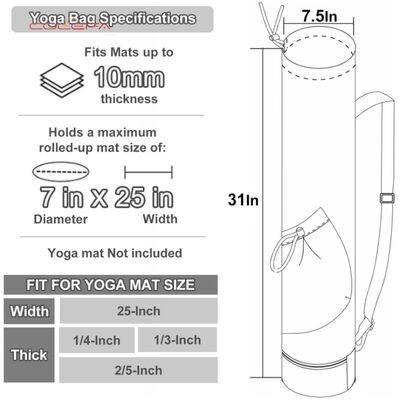 New Arrival Yoga Mat Handheld Backpack Multifunctional Travel Bag Nylon Fabric Sports Fitness Bags Carrier In-Stock Wholesale