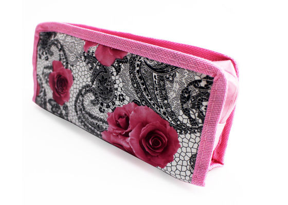High Capacity Pencil Pouch Bag Cute Printing Polyester Nylon For Gift Pencil Box
