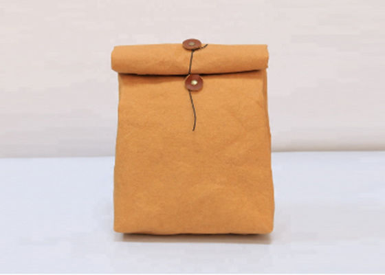 Reusable Insulated Lunch Cooler Bag Washable Kraft Paper Snack And Sandwich Bags