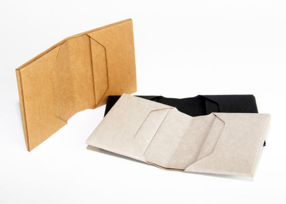 Custom passport holder wallet washed kraft paper travel passport wallet for men