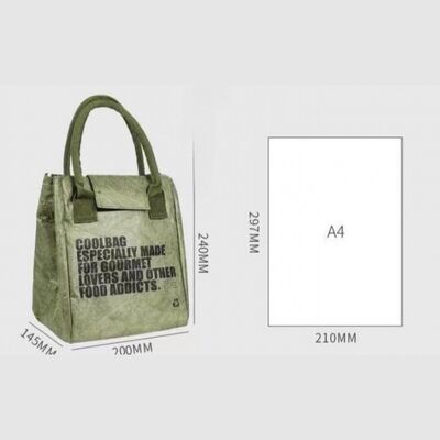 Japanese-Style Handheld DuPont Paper Lunch Bag Waterproof Oil-Resistant Insulated Tyvek Lunch Bag Portable for Office Workers