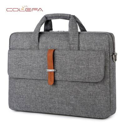 Women's 15.6-inch Splash-Resistant Laptop Sleeve with Large Capacity Oxford Crossbody Business Tote Bags with Custom LOGO