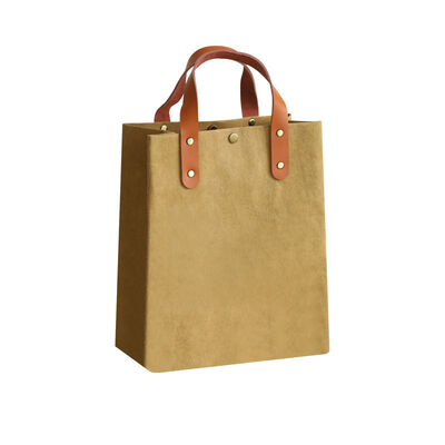 Eco-Friendly Washable Kraft Paper Tote Bag Portable Luxury Commuting Pouch for Office Essentials Book Carryall for Daily Commute