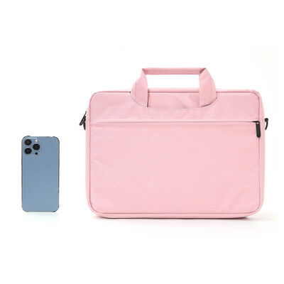 Custom Laptop Shoulder Bag with Large Capacity Inner Pouch Polyester Fashion Crossbody Portable Computer Bags Portable with LOGO