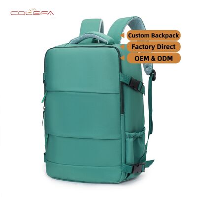 New Green Oxford Multi-Functional Backpack College Student Laptop Bag Travel Book Bag Waterproof Outdoor Short Trip Backpack