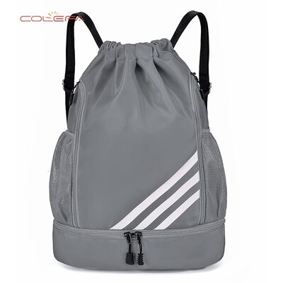 Oxford Made Large Capacity Basketball Bags Training Backpack Yoga Fitness Outdoor Sports Drawstring Closure Casual Backpacks