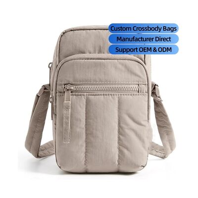 New Customized Nylon Women's Small Crossbody Bag Stylish Casual Phone Storage Bags Travel Wallet Portable Purse with LOGO