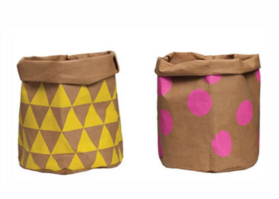 가득 차있는 인쇄 공장 종이 장난감 빨 수 있는 Kraft 종이 저장 부대 관례 로고