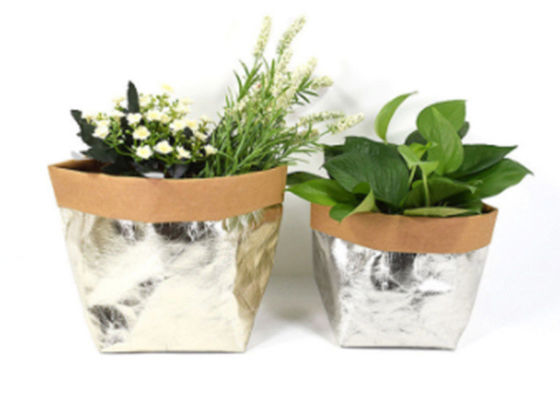 2026 과일 채소 식품 빵 꽃을 위한 금속 세척가능한 크래프트 종이 저장봉지